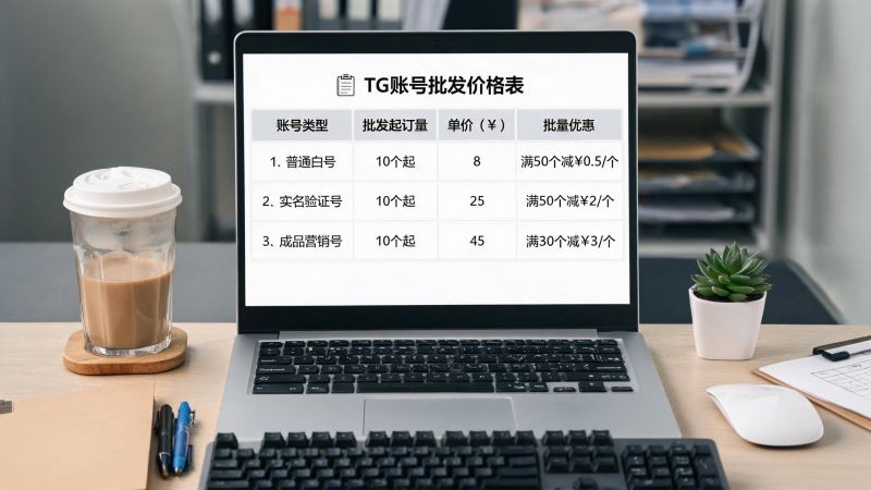 TG账号批发价格表合用参考：海中号采购避坑指南